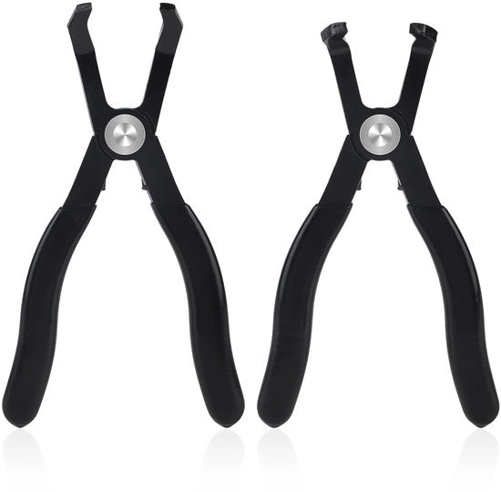 Set di Clip Tang 2 pezzi - Plier 30°/80° - Acciaio di Carbonio - Connettore di Rimozione Automatico - Trim Interno - Viti di Gomma - Strumento di Demontaggio