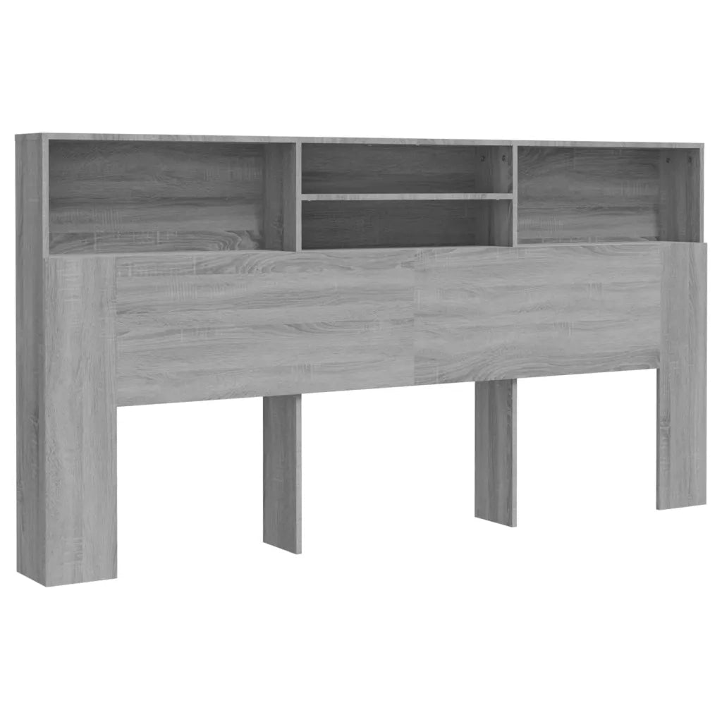 Testiera con Contenitore Grigio Sonoma 200x19x103,5 cm 817259
