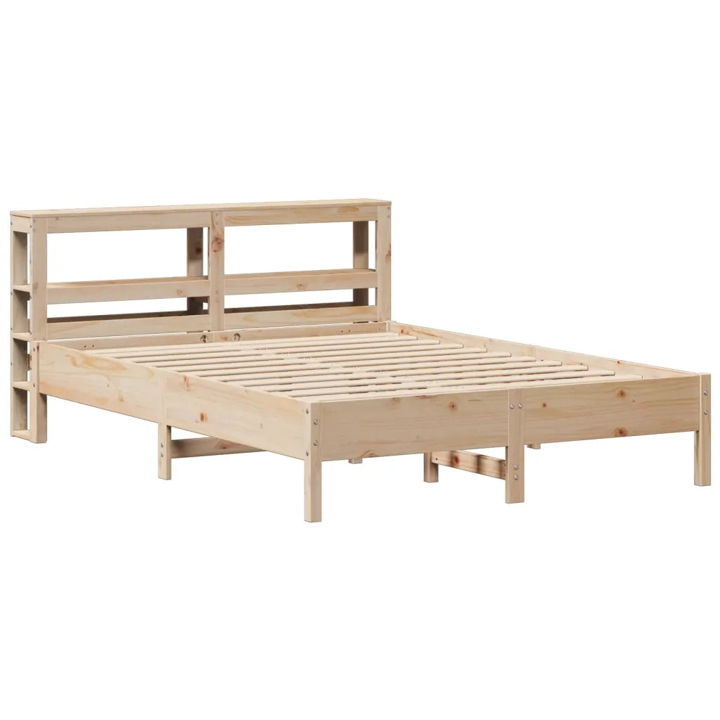 Letto senza Materasso-Struttura Letto 140x200 cm in Legno Massello di Pino 960465