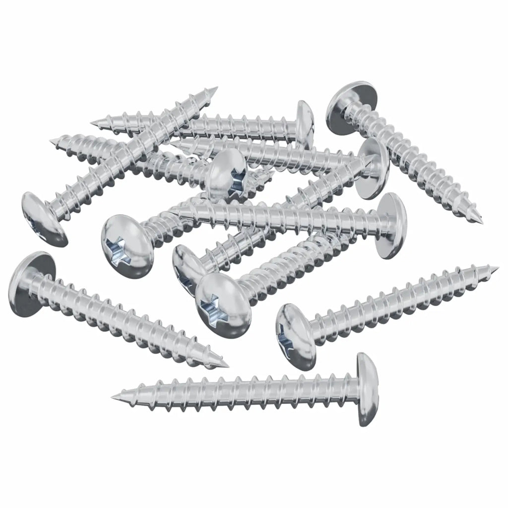 Vite in Legno 8182 pcs Argento M4 x 28 mm Ferro 864513