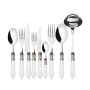 ALADDIN Ghiera Argento Anticato, Posate Set 75 pz, Scatola