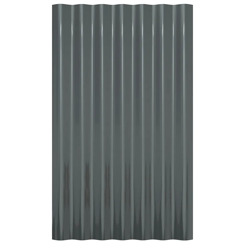 Pannelli Tetto 36pz Acciaio Verniciato Polvere 60x36 Antracite cod mxl 60079