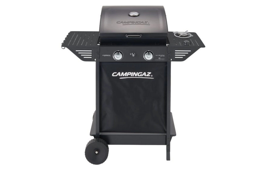 Barbecue campingaz xpert 100 ls plus rocky 2 bruciatori con fornello e ripiano laterale