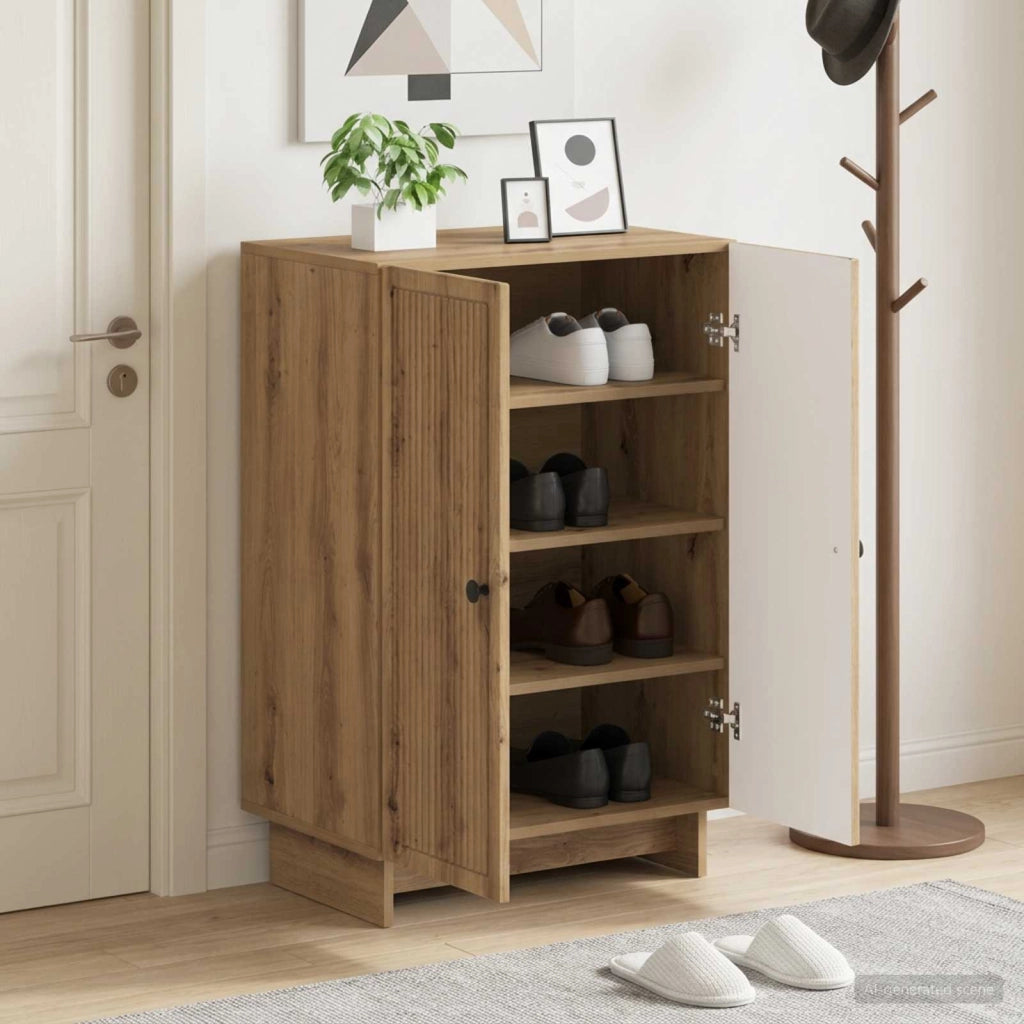 Mobile per scarpe EDE 59,5 x 39,5 x 90 cm Legno ingegnerizzato 895994
