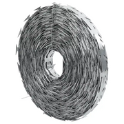Filo Spinato Concertina con Lame in Acciaio Zincato 500 m