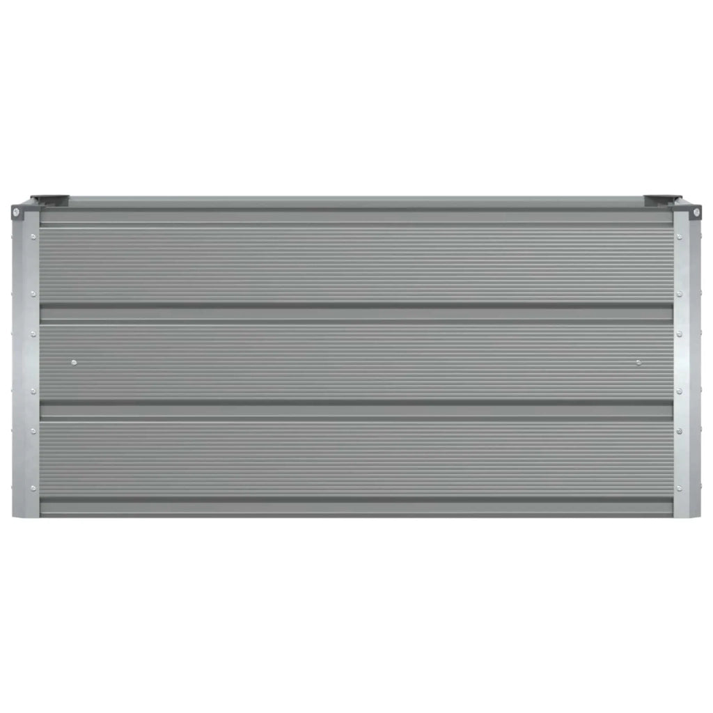 Fioriera | Cassetta per fiori | Vaso Grigio chiaro 100 x 40 x 45 cm Acciaio