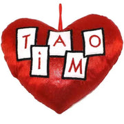 Trade Shop - Cuore In Peluche Rosso Con Scritta Ti Amo 16 Cm Idea Regalo San Valentino 86998 -