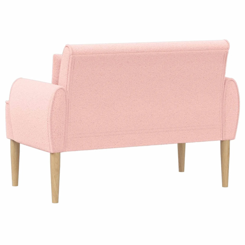 Loveseat con bottoni imbottiti Rosa 117 x 67 x 77 cm Bouclé 42041824