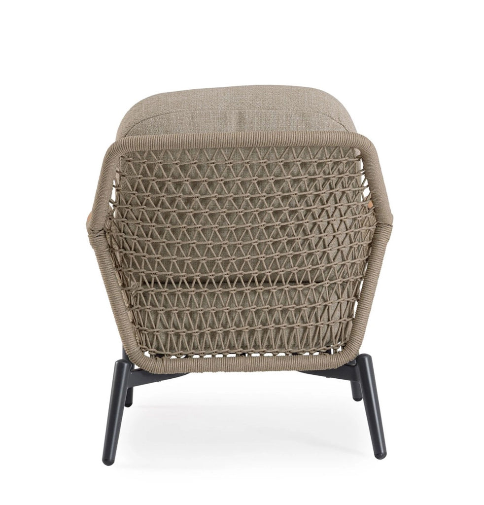 Poltrona da Giardino con Cuscini 75x98x85h cm in Alluminio e PP Eulero Antracite