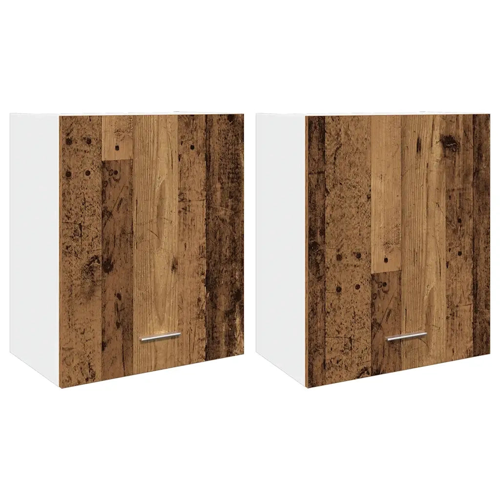 Mobili Pensili “Lyon” 2 pz Legno Antico 50x31x60 cm 856113