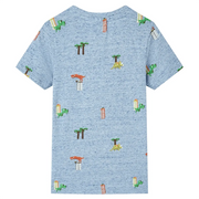 Maglietta da Bambino Blu Mélange 128 12227