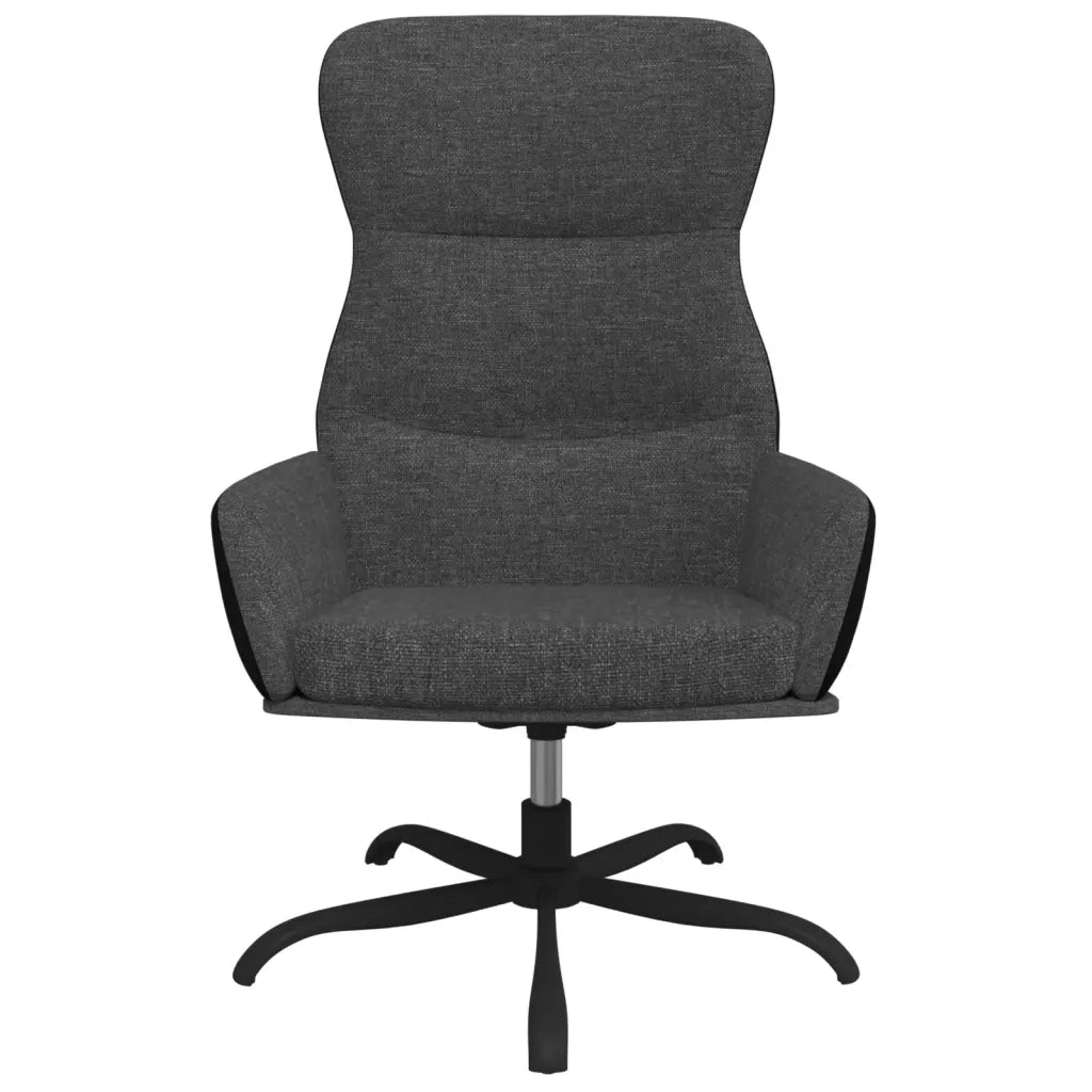 Poltrona | Sedia Relax Grigio Scuro in Tessuto