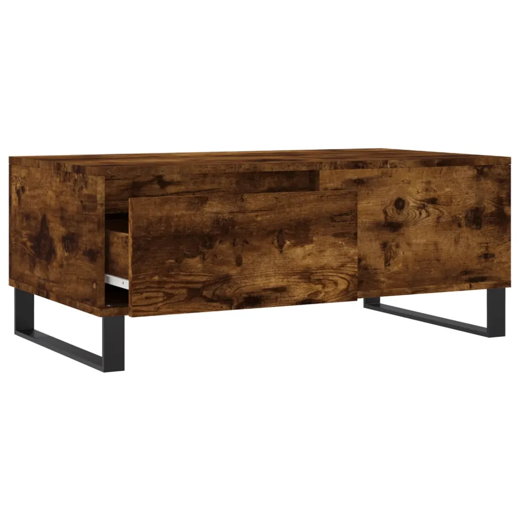Tavolino da salotto | Tavolino da caff¨¨ | Tavolino da Soggiorno Rovere Fumo 90x50x36,5 cm Legno Multistrato