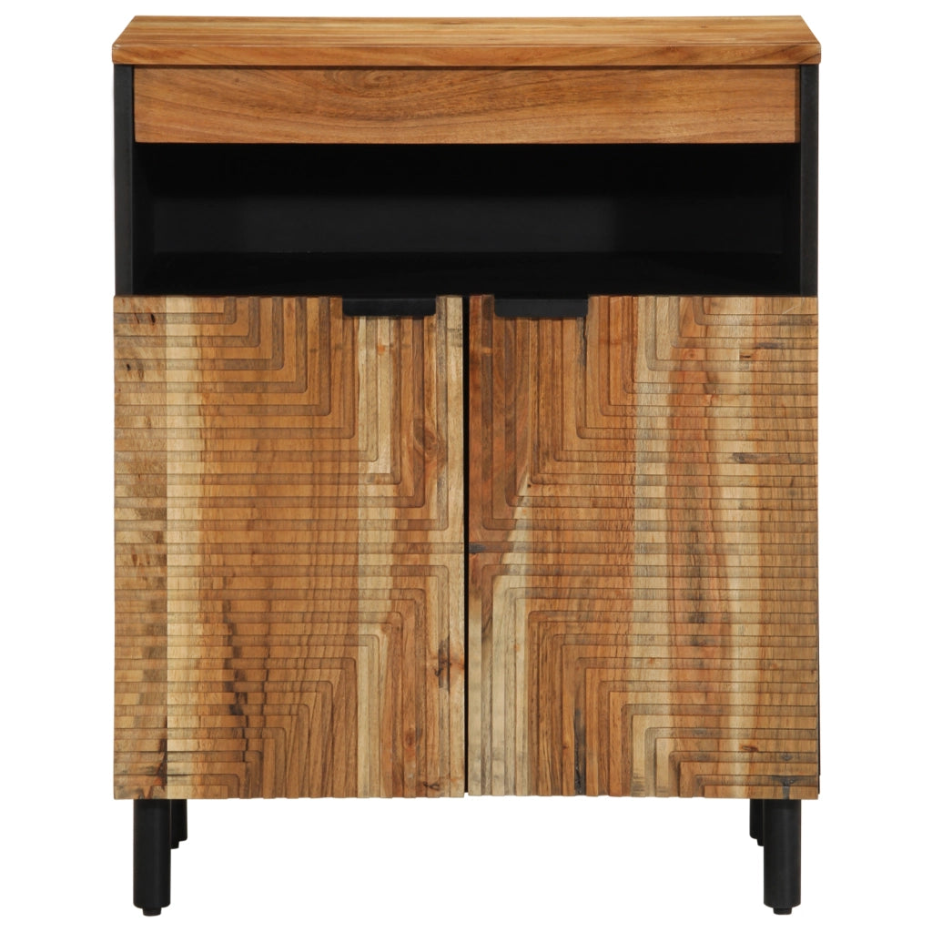 Sideboard  60x33x75 cm in legno massello di acacia