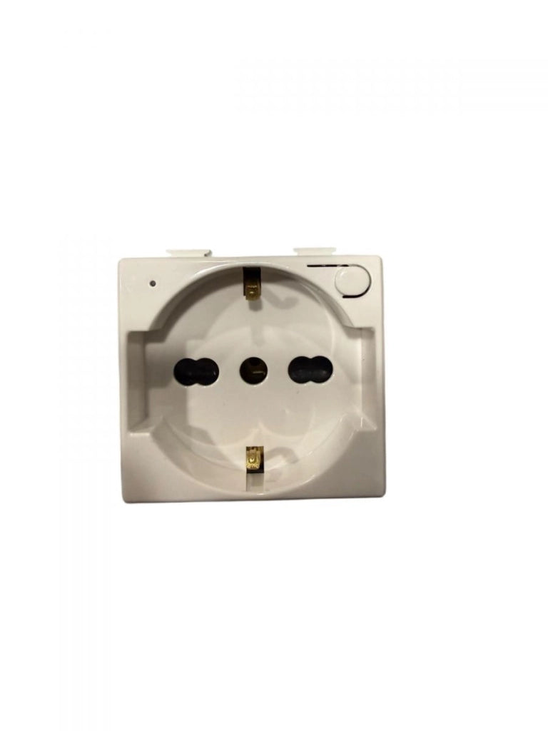 Presa WiFii Smart Bivalente Bipasso Schuko 16A Bianca Compatibile con Bticino Matix