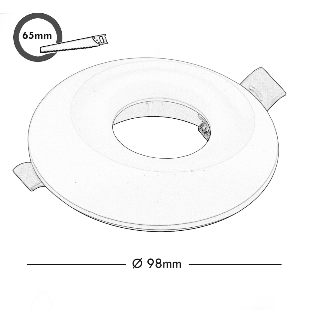 Faretto nero lampada LED 8W GU10 incasso 65mm luci soffitto negozio cucina 230V LUCE 3000K