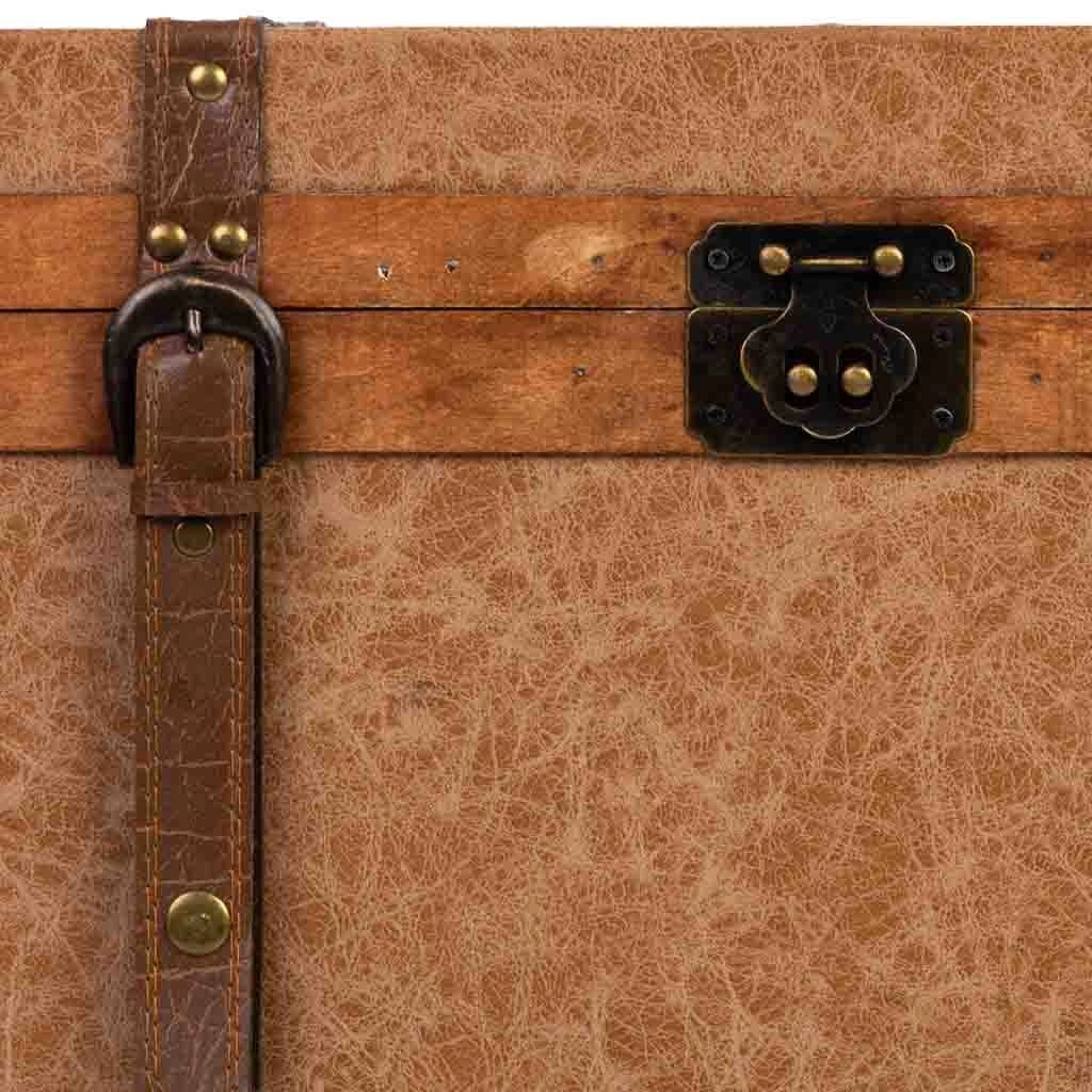 Baule legno marrone 65x36x38h cm
