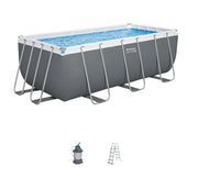 Bestway 56457 piscina fuori terra steel pro max rettangolare, 412x201x122 cm