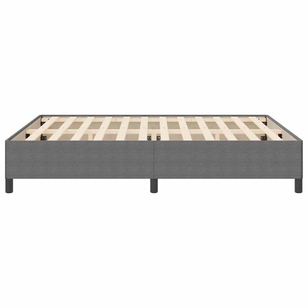 Letto a molle Grigio Chiaro 180 x 200 cm Tessuto in Cords 42006982