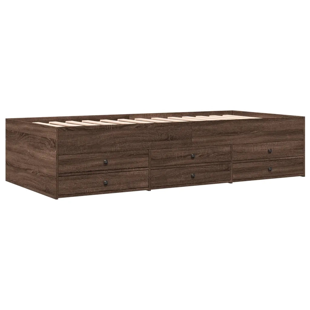 Divano Letto con Cassetti senza Materasso 75x190 cm 3280894
