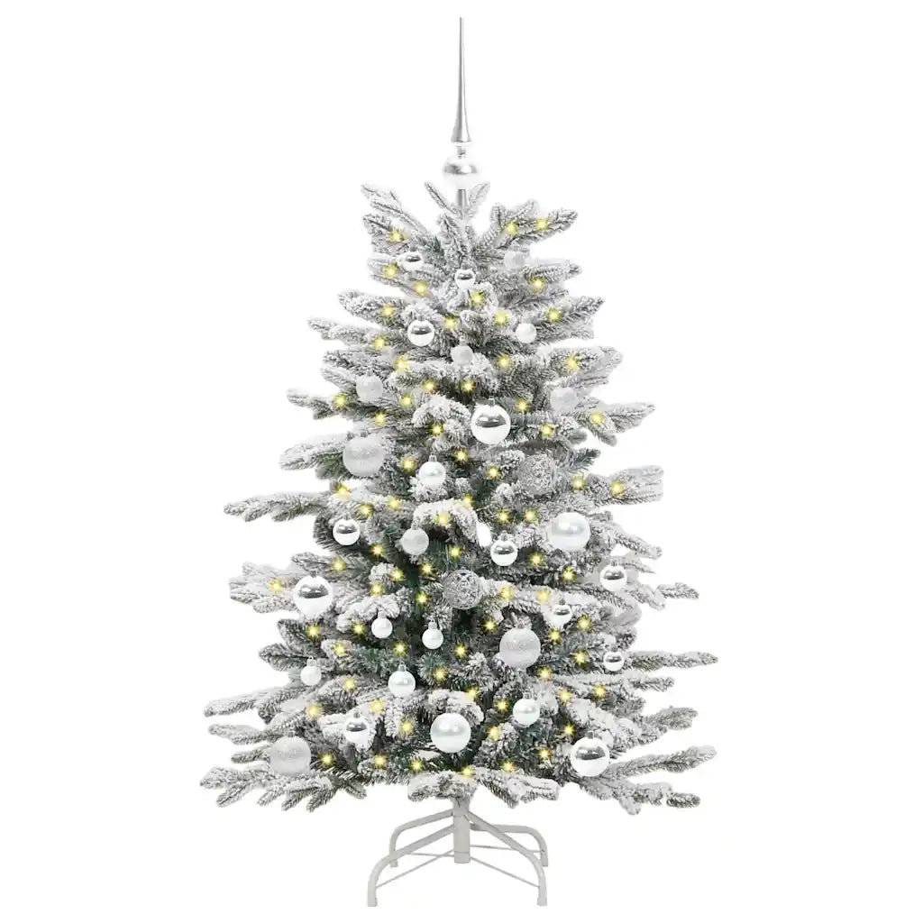 Albero di Natale Artificiale con Rami Pieghevoli Bianco 120 cm 3395627