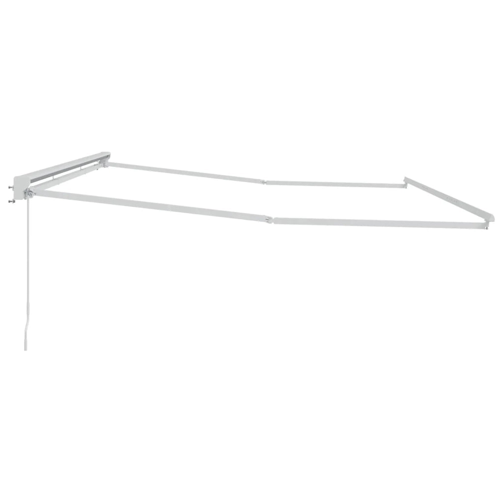 Telaio di tenda manuale Regolabile Bianco 5 x 3 m Acciaio 42024785
