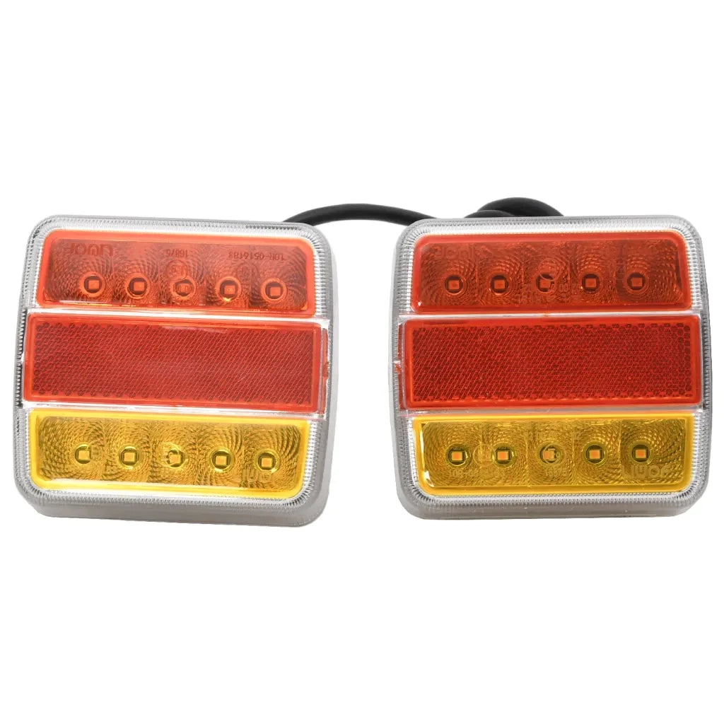 Luci Rimorchio 2 pz Rosso 10,5x7,5x10 cm 12V Lampadina LED CFW7148215