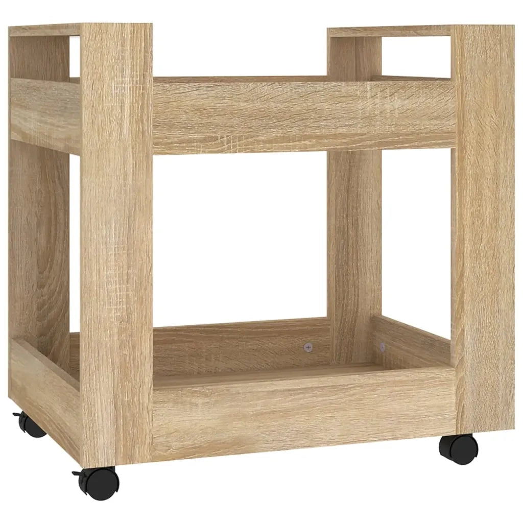 Carrello Scrivania rovere sonoma 60x45x60 cm Legno Multistrato cod mxl 34712
