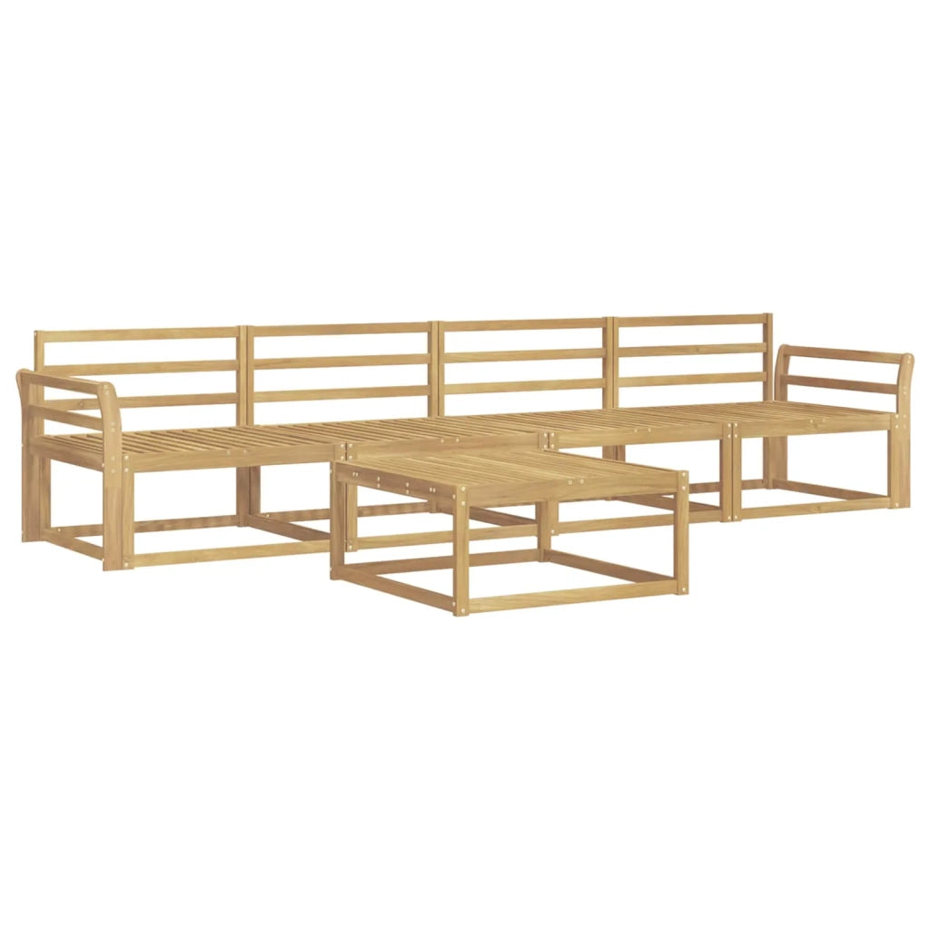 Set di divani da esterno 5 pcs Bianco 79 x 79 x 37 cm 3386023