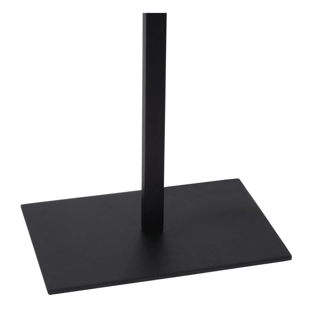 Lampada da terra Lucide Magius rattan nera E27 h160cm