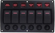 Interfaccia a Schermo Rotante Acqua-Resistente - 8 Velocità - Per Barca e Auto - DC 12/24V - Indicatore LED - affidabile e Duraturo - Adatto a Diversi Utilizzi