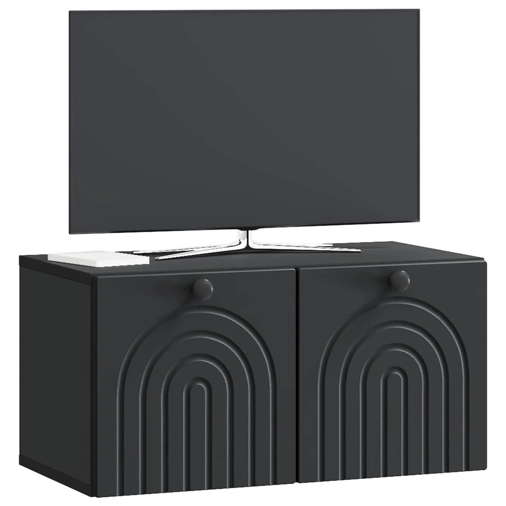 Mobile Porta TV da Muro Nero 59,5 x 31 x 30 cm 898196