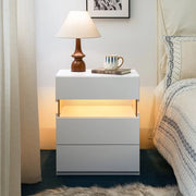 Cassettiera LED - Pannello Acrilico - 3 Comparti - Illuminazione LED - Pedane di Supporto