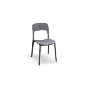 PAZZO DESIGN Sedia Luana set da 4 sedie Grigio in Polipropilene