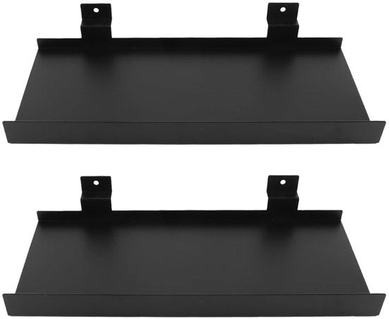 Set di 2 Pannelli di Slatwall in Metallo Pesante per Display di Negozio
