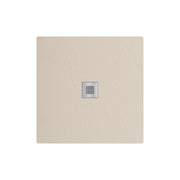 Piatto doccia in marmoresina quadrato 90x90 cm SABBIA finitura pietra estasi LONDRA
