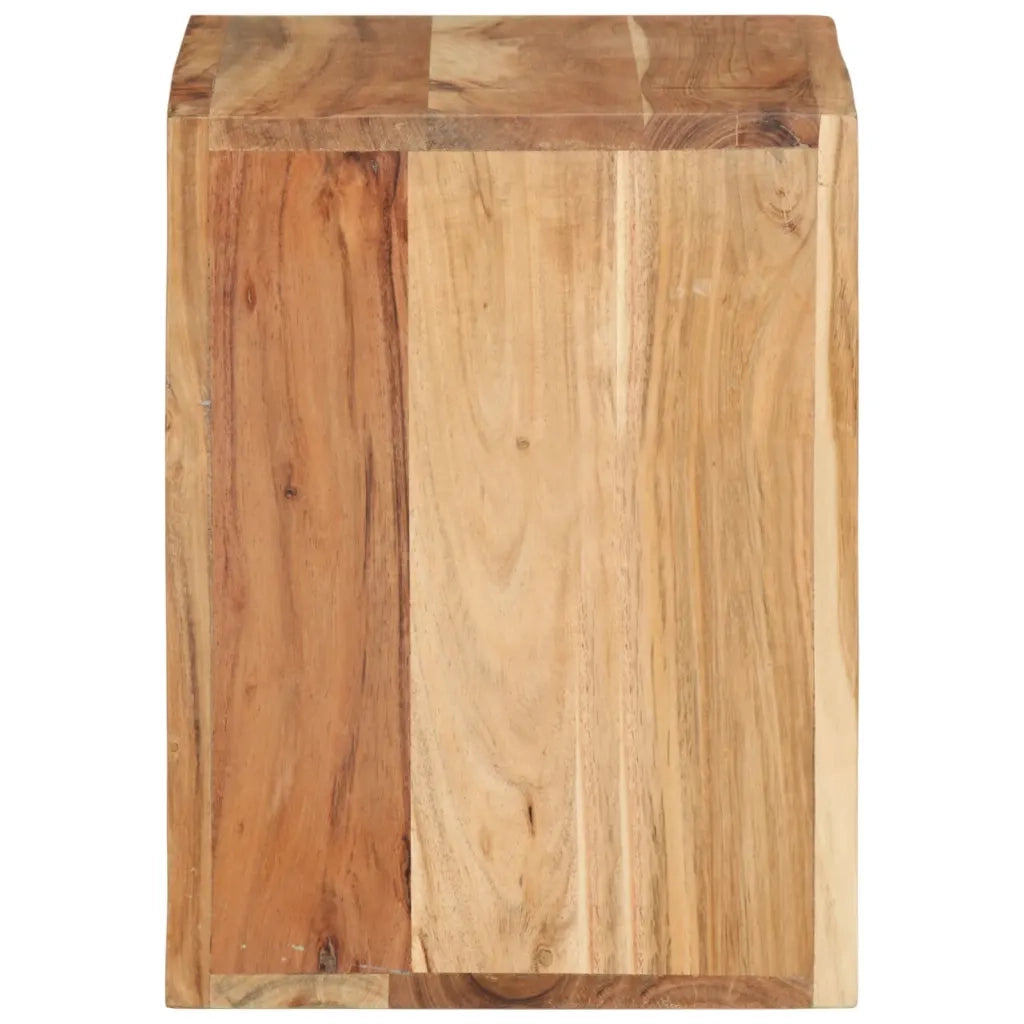 Sgabello 40 x 30 x 40 cm Legno Massello di Acacia cod mxl 21135