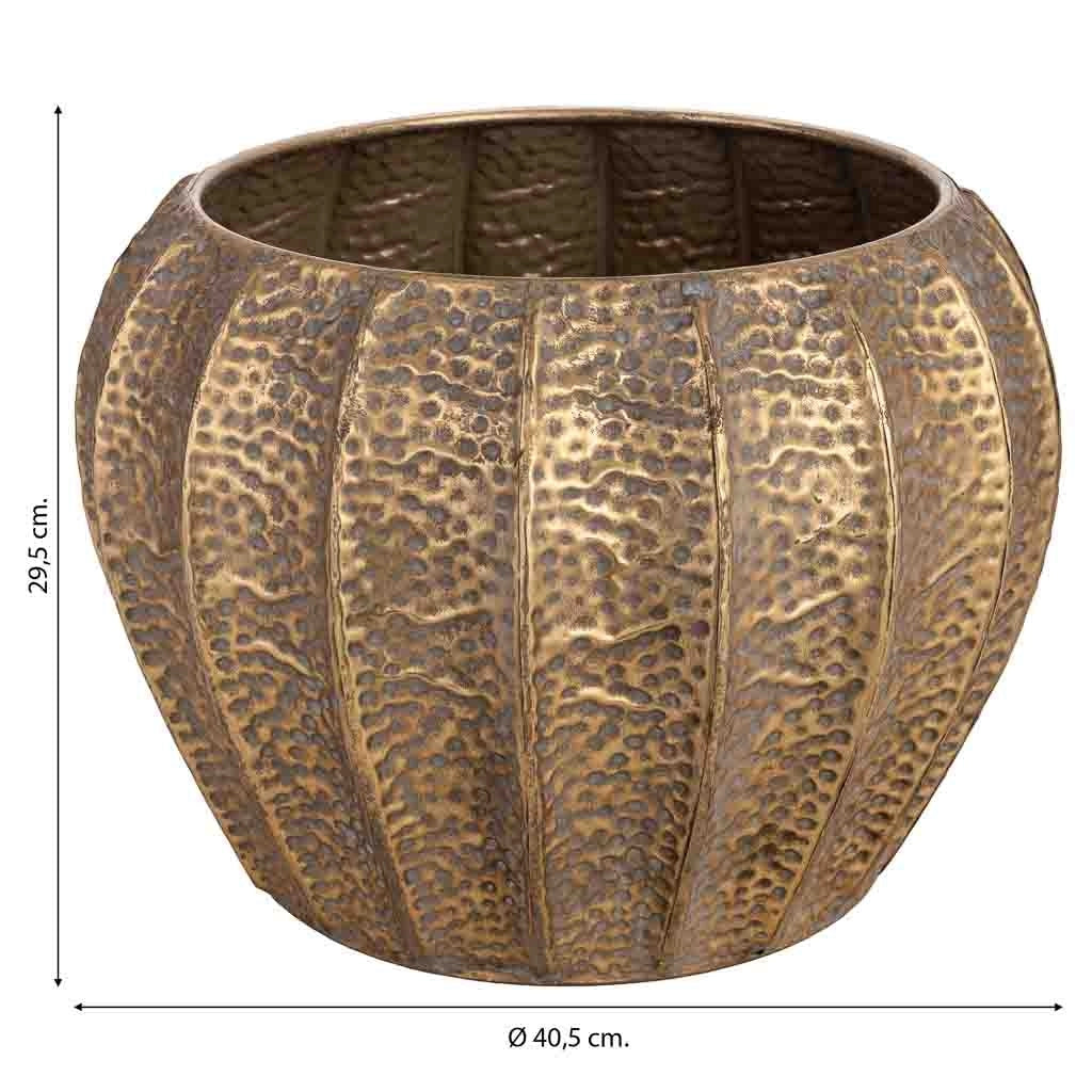 Fioraia in metallo dorato 40,5x40,5x29,5 cm (altezza)