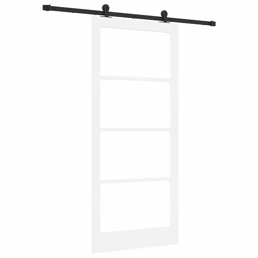 Porta scorrevole ORKDAL Bianco e Nero 93 x 211 cm 3332010