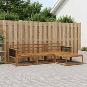 Set di divani da esterno 4 pz Naturale Legno di Acacia Massello 3382462
