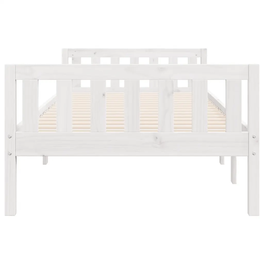 Letto per Bambini | Letto Infantile | Lettino senza Materasso Bianco 90x190cm Massello Pino