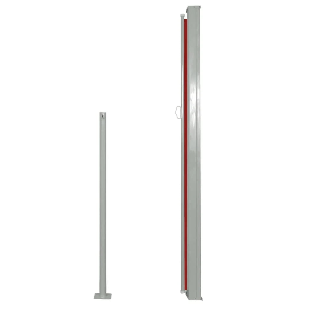 Tenda da sole laterale retrattile/schermo privacy per patio giardino terrazza balcone 160 x 500 cm rosso 02_0007097