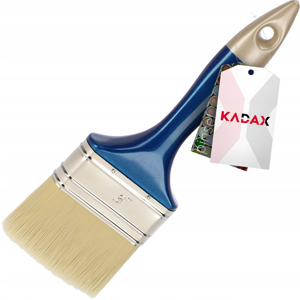Pennello universale piatto dritto KADAX per pittura inglese, prodotto per la lucidatura, 78 mm