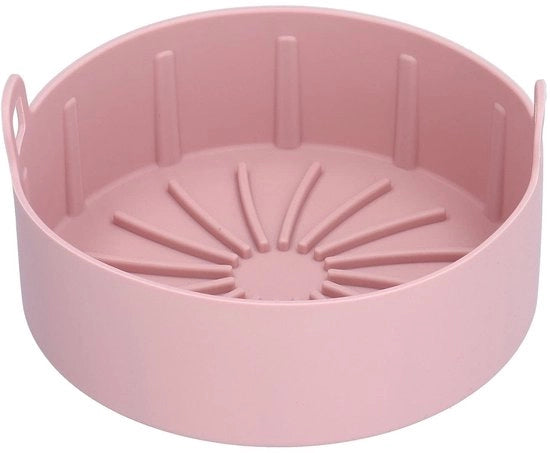 Piatto di silicone - Sicuro e affidabile - Contenitore per friggitrice per friggitore - Resistente al calore - Riciclabile - Resistente alla corrosione - Adatto per temperature da -20°C a 220°C - Contenitore per friggitrice