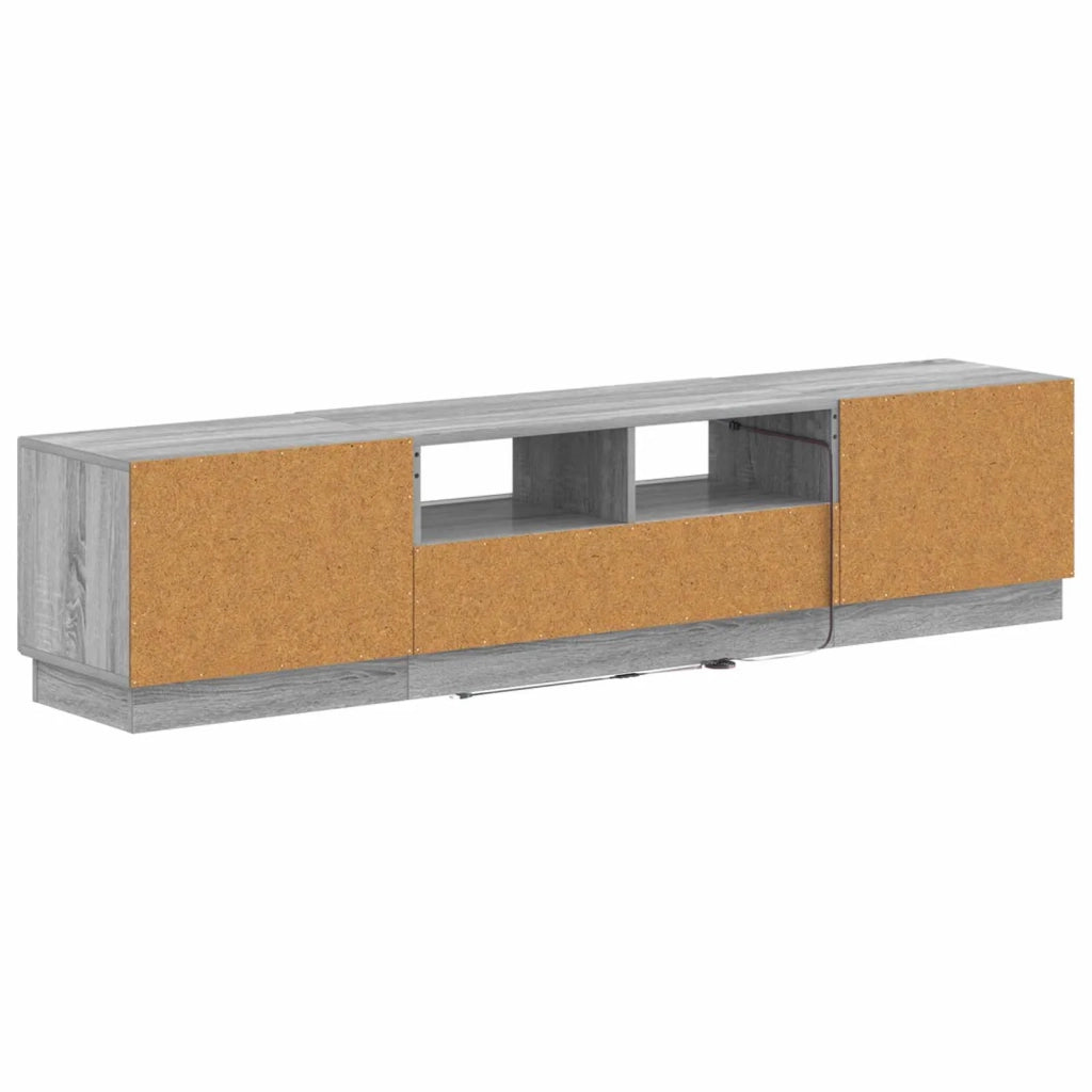 Mobile TV LED a 5 pezzi Sonoma grigio Legno ingegnerizzato 3416848