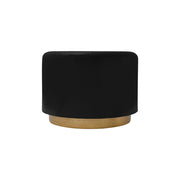 Pouf di design Artisse 250 nero con base dorata