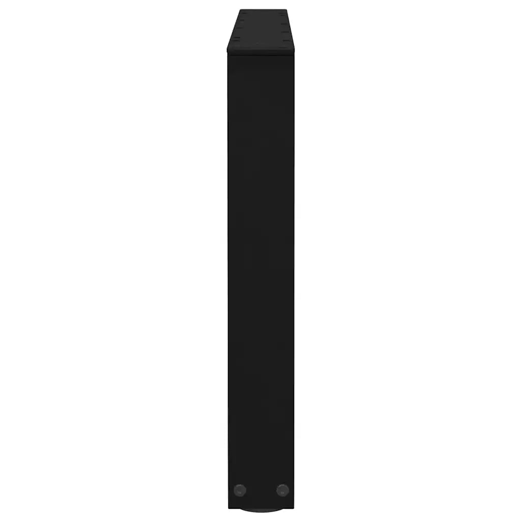 vidaXL Gambe per Tavolino da Caffè a Forma di V 2 pz Nere 70x(42-43,3) cm Acciaio