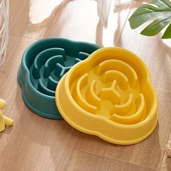 Bacetto per cibo per animali pieghevole a forma di nuvola | Bacetto per acqua impermeabile, portatile per viaggi, campeggio e cibo per casa, 2-pack (verde e giallo)