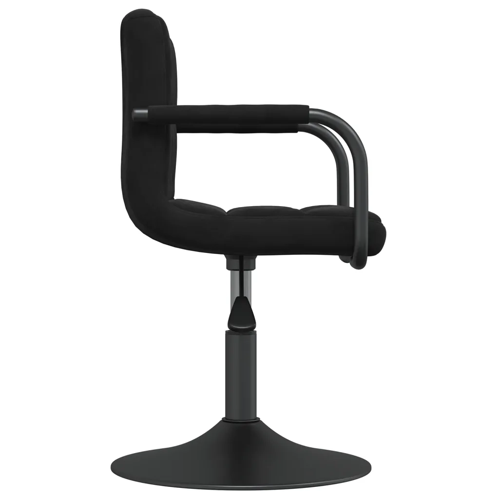 Sgabello da Bar Nero in Velluto 334603