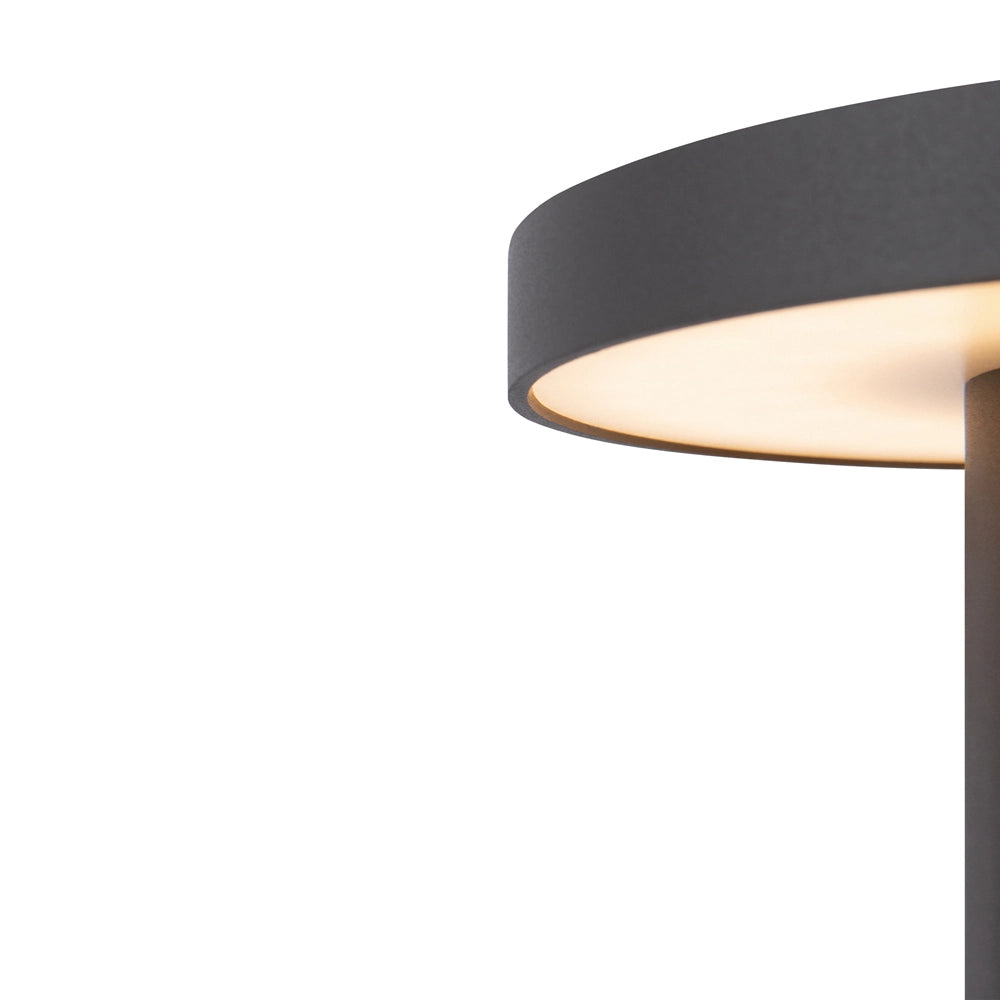 Lampada Da Terra Moderna Da Esterno Metallo Grafite Luce Led 12W Ip65